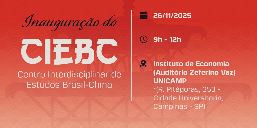 Cerimônia de inauguração do Centro Interdisciplinar de Estudos Brasil-China (CIEBC)
